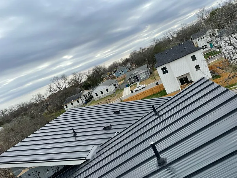 Standing seam metal roof panels with vents for Skylight Repair in Blairstown